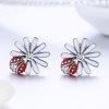 Brincos Petit Flor e Joaninha estilo Pandora - SCE459