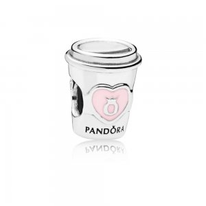 Charm PANDORA Copo de Café - "Dê uma pausa" - 797185EN160 Charm PANDORA Copo de Café - "Dê uma pausa" - 797185EN160