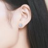 Brincos Petit Corações brilhantes estilo Pandora - SCE059