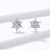 Brincos Petit Flocos De Neve Românticos estilo Pandora - BSE424