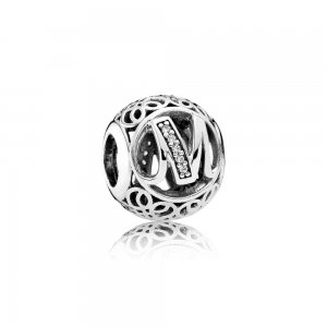Charm PANDORA Alfabeto Vintage Letra M - 791857CZ Charm PANDORA Alfabeto Vintage Letra M - 791857CZ