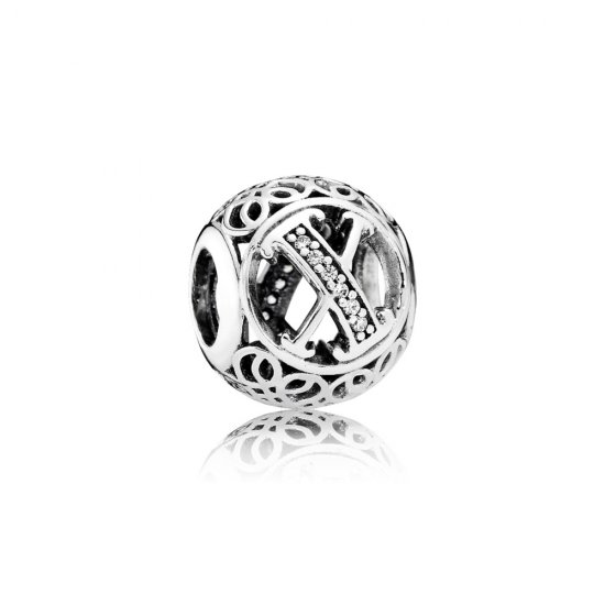 Charm PANDORA Alfabeto Vintage Letra X - 791868CZ  Clique na imagem para fechar