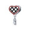 Charm Placa em forma de coração estilo Pandora - SCC1833 Charm Placa em forma de coração estilo Pandora - SCC1833