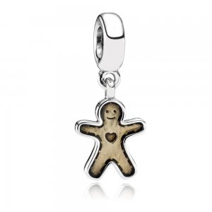 Charm PANDORA de Prata Esmaltado Pendente Ginger Bread - 790997EN29