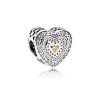 Charm berloques PANDORA Coração Generoso - 792081FCZ Charm berloques PANDORA Coração Generoso - 792081FCZ
