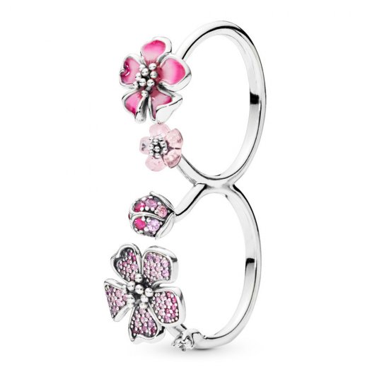 Anel Flores de Flor de Pêssego Pandora - 198091NCCMX  Clique na imagem para fechar