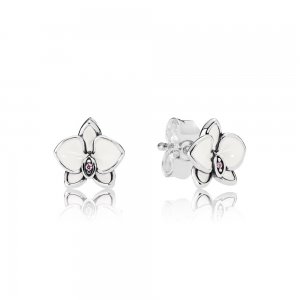 Brinco PANDORA Orquídea Branca - Flor da Pureza do Amor - 290749EN12 Brinco PANDORA Orquídea Branca - Flor da Pureza do Amor - 290749EN12