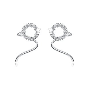 Brincos Petit Starlish estilo Pandora - SCE637 Brincos Petit Starlish estilo Pandora - SCE637
