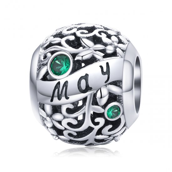 Charm May Birthstone estilo Pandora - SCC1385-5  Clique na imagem para fechar