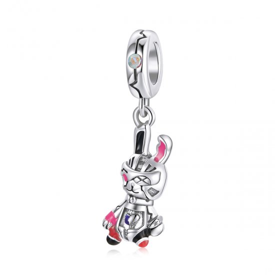 Charm Pendente Cyberpunk - Coelho Mecânico estilo Pandora - SCC1841  Clique na imagem para fechar