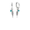 Brinco PANDORAs Pena - Símbolo da Liberdade - 297205EN168