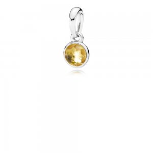 Charm Pendente PANDORA Gota de Citrino Novembro - 390396CI Charm Pendente PANDORA Gota de Citrino Novembro - 390396CI