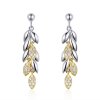 Brinco Dois tons Espiga De Trigo estilo Pandora - BSE025
