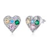 Brincos Petit Amor colorido estilo Pandora - SCE890