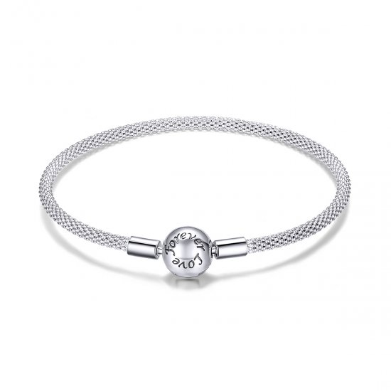 Bracelete estilo Pandora Rígido Amor para sempre - SCB105  Clique na imagem para fechar