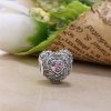 Charm PANDORA Duplo Coração Vermelho - 791168SRU