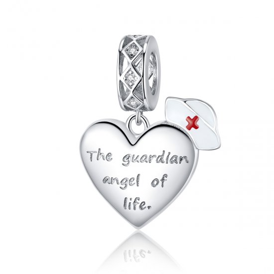 Charm Pendente O anjo da guarda da vida estilo Pandora - BSC307  Clique na imagem para fechar
