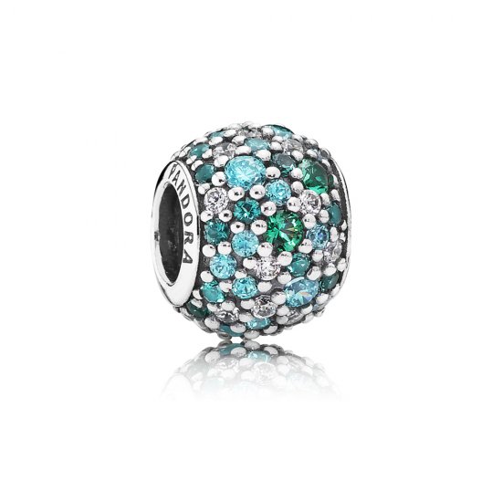 Conta PANDORA Pavê Azul Mar - 791261MCZMX - Contas  Clique na imagem para fechar
