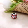 Charm berloques Pandora de prata Trevo vermelho