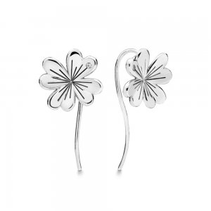 Brinco PANDORAs Lucky Four-Leaf Clovers - 297908CZ - Brinco PANDORAs Brinco PANDORAs Lucky Four-Leaf Clovers - 297908CZ - Brinco PANDORAs