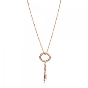 Colar PANDORA Rose™ Chave da Realeza - 387676-90 Colar PANDORA Rose™ Chave da Realeza - 387676-90