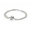 Pulseira Pandora prata, multi chain, 1 clip - 591701 - Pulseiras Pulseira Pandora prata, multi chain, 1 clip - 591701 - Pulseiras