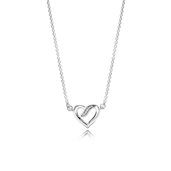 Colar PANDORA Laços do Amor - 590535CZ-45  Clique na imagem para fechar