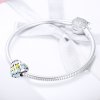 Charm Coração arco-íris estilo Pandora - SCC902
