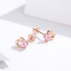 Brincos Petit Palpitação estilo Pandora Rose - SCE090-C