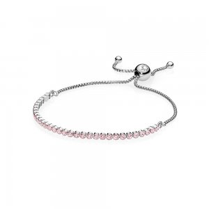 Bracelete PANDORA Cordão Brilhante Rosa - 590524PCZ