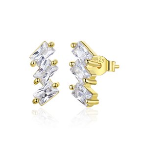 Brincos Petit Sólido estilo Pandora - SCE1051-B Brincos Petit Sólido estilo Pandora - SCE1051-B