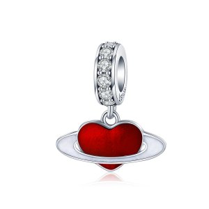 Charm Pendente Planeta do amor estilo Pandora - SCC1165