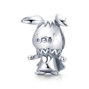 Charm Coelho brincalhão estilo Pandora - SCC1867