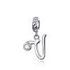 Charm Pendente Letra V estilo Pandora - SCC1183-V Charm Pendente Letra V estilo Pandora - SCC1183-V