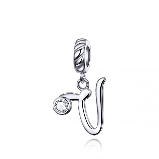 Charm Pendente Letra V estilo Pandora - SCC1183-V  Clique na imagem para fechar