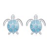 Brincos Petit Tartaruga marinha estilo Pandora - SCE1035 Brincos Petit Tartaruga marinha estilo Pandora - SCE1035