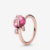 Anel Vidro Murano Rosa & Sai Pandora Rose - 188319PMU Anel Vidro Murano Rosa & Sai Pandora Rose - 188319PMU