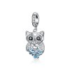 Charm Pendente Coruja perpétua estilo Pandora - SCC1124 Charm Pendente Coruja perpétua estilo Pandora - SCC1124