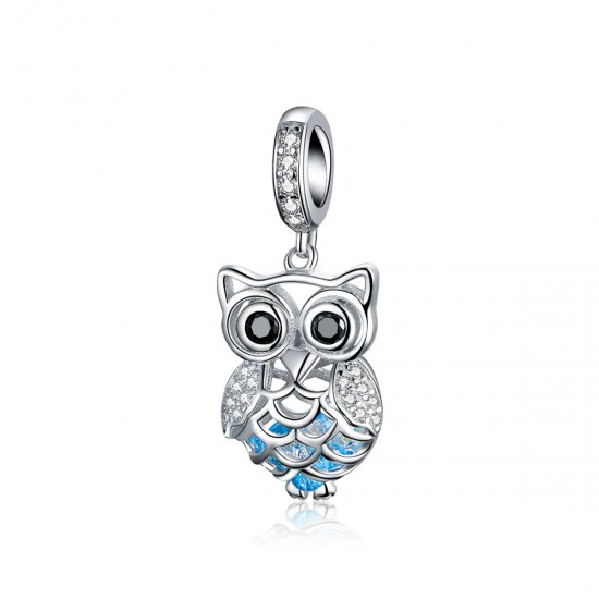 Charm Pendente Coruja perpétua estilo Pandora - SCC1124  Clique na imagem para fechar