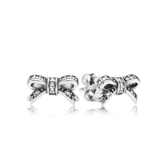 Brinco PANDORA de Prata Laço - 290555CZ  Clique na imagem para fechar