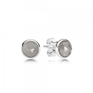 Brinco PANDORA Gota de Pedra da Lua Cinza Junho - 290738MSG Brinco PANDORA Gota de Pedra da Lua Cinza Junho - 290738MSG