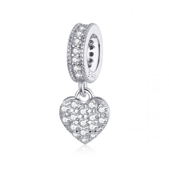 Charm Pendente Amor brilhante estilo Pandora - BSC211  Clique na imagem para fechar