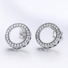 Brincos Petit Geometria Luz estilo Pandora - SCE417