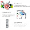 Charm Pendente Pássaros e flores estilo Pandora - SCC1726