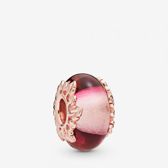 Charm Vidro Murano Rosa & Sai Pandora - 788244  Clique na imagem para fechar