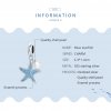 Charm Pendente Estrela do mar azul estilo Pandora - SCC1807