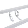Brinco Argolas Estrelas estilo Pandora - BSE434