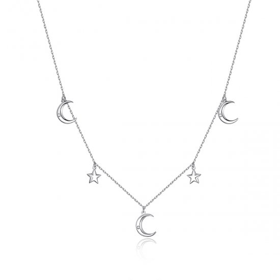 Colar Lua e estrela life Pandora - SCN411  Clique na imagem para fechar