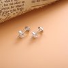 Brincos Petit Hexágono de favo de mel brilhante Pandora - 298800C01