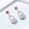 Brincos Petit Pérola estilo Pandora Rose - SCE609